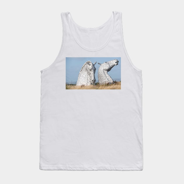 The Kelpies , Helix Park, Falkirk , Scotland Tank Top by goldyart